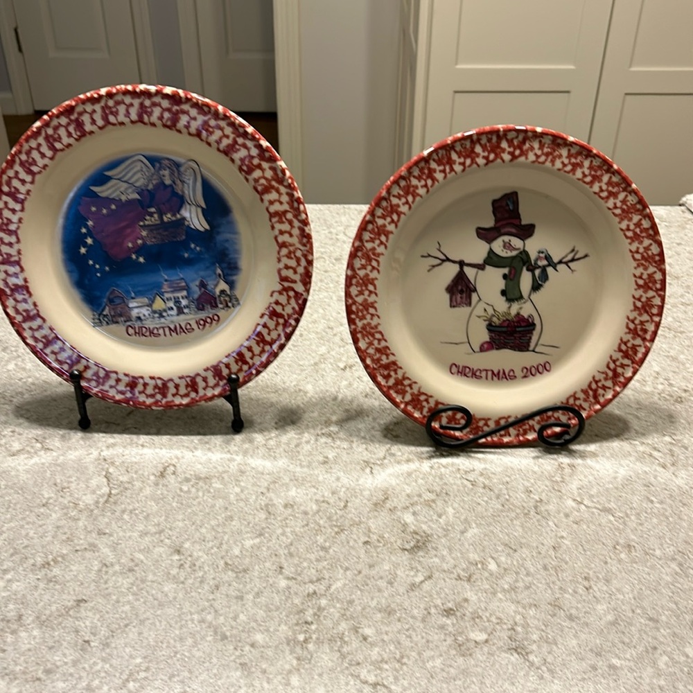 Christmas Plates, Collectors Editions, 1999 and 2000